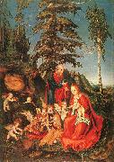 Lucas  Cranach The Rest on the Flight to Egypt Spain oil painting artist